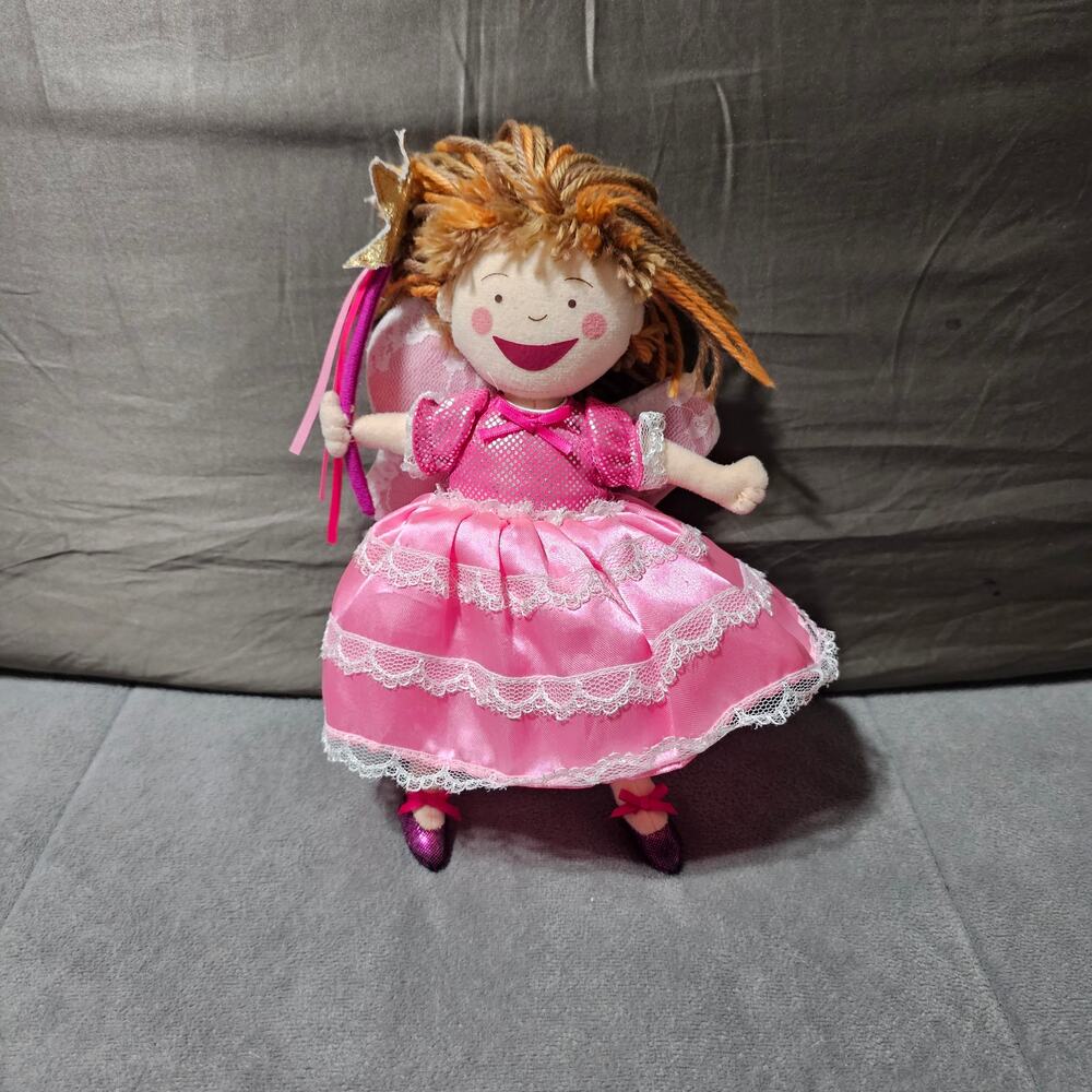 Madame Alexander Pinkalicious Cloth Doll 2012 Mini Fairy Wings Magic Wand